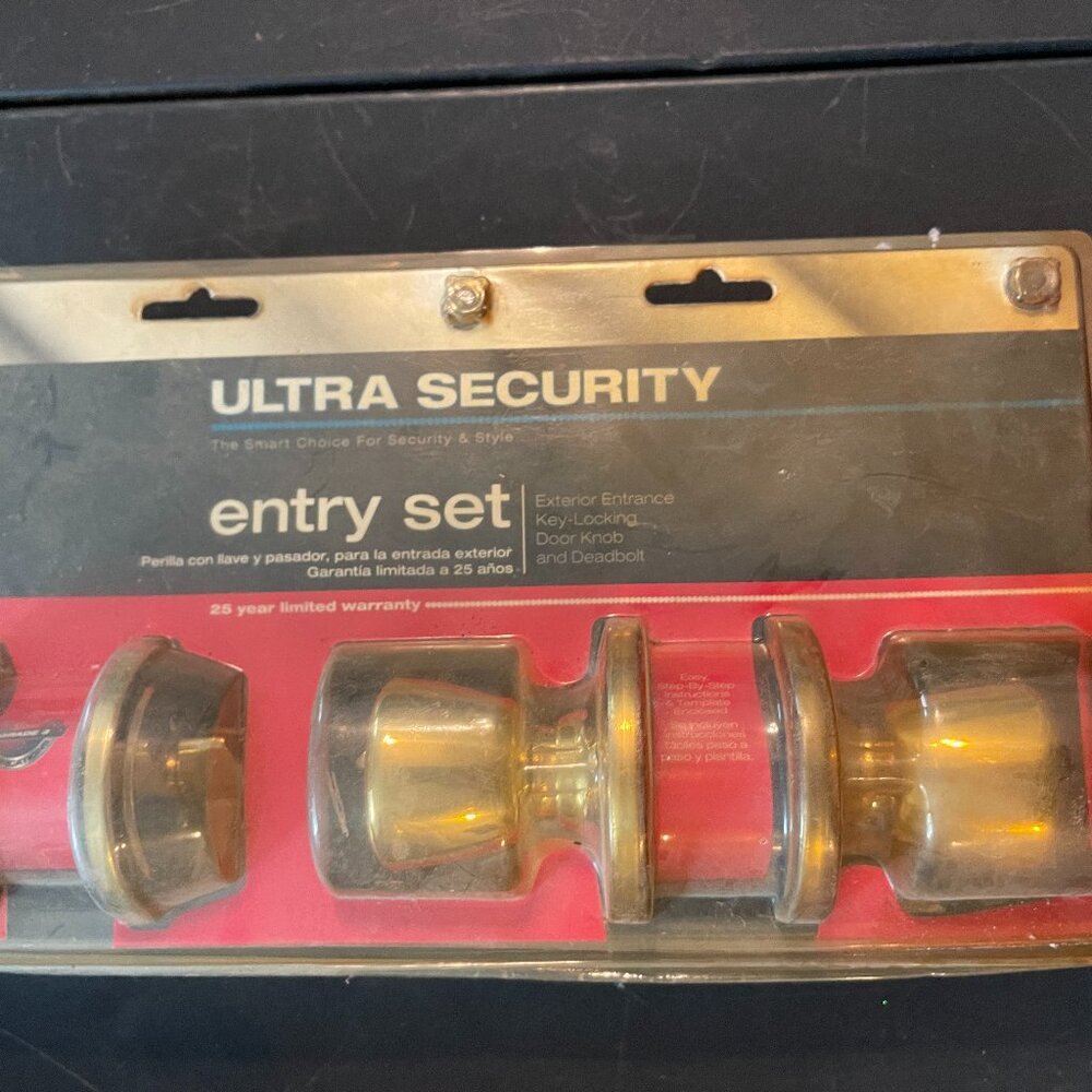 ULTRA SECURITY 43965 Exterior Entry Set Deadbolt Grade 3 (111)